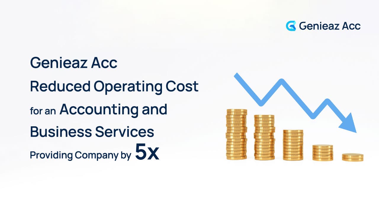 Genieaz Acc Reduced Operating Cost for an Accounting and Business Services Providing Company by 5x